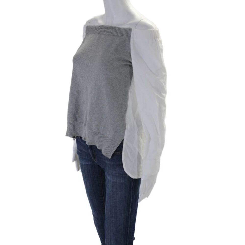 Do + Be Womens Off-The-Shoulder Patchwork Long Sl… - image 2